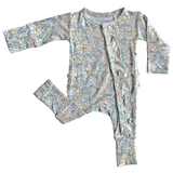 Laree + Co. - Harper Bamboo Ruffle Convertible Footie: 3_6M