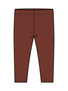 Colored Organics - Lennon Ribbed Leggings - Garnet