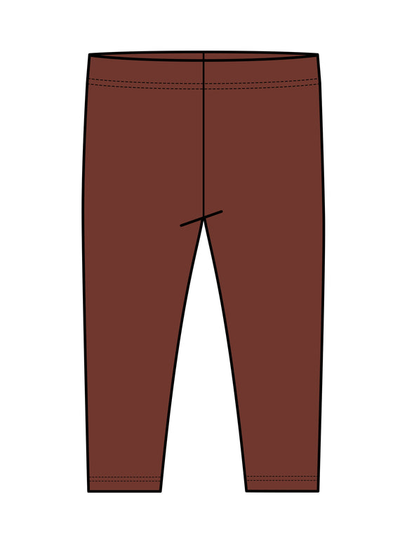 Colored Organics - Lennon Ribbed Leggings - Garnet