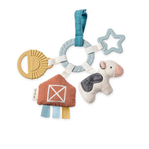 Bitzy Busy Ring™ Teething Activity Toy: Farm