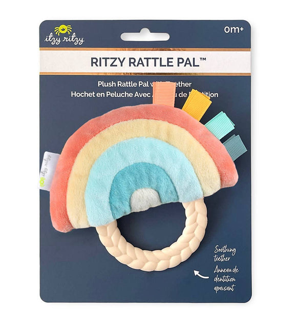 Ritzy Rattle Pal with Teether: Rainbow