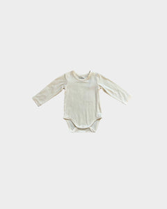 babysprouts - Baby Long Sleeve Bodysuit - Cream