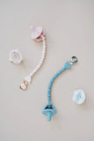 Sweetie Strap™ Silicone One-Piece Pacifier Clips: Succulent Beaded