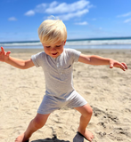 Grey Henley Romper