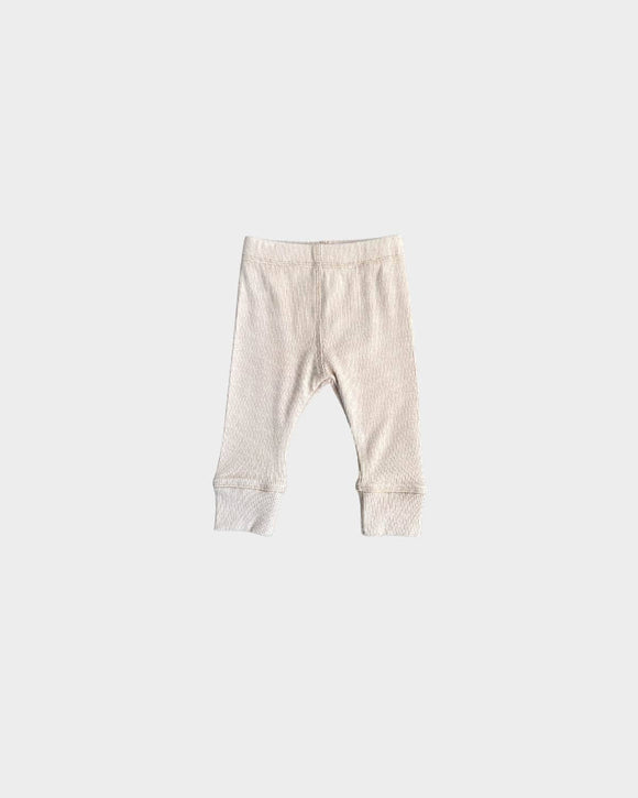 babysprouts - Ribbed Leggings - Almond