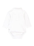 RuggedButts - White Knit Polo Bodysuit