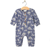 City Mouse Studio - Henley Pant Romper - Blue