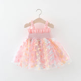 Rainbow Butterfly Tulle Dress