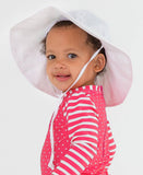 RuffleButts - White Sun Protective Hat