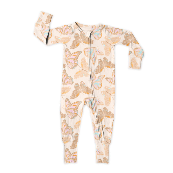 Sweet P Baby Co. - Sadie Zip Up Bamboo Pajamas