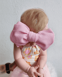 Bailey's Blossoms - Mila Messy Bow Headbands - Pastel: Pink