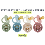 Itzy Soother™ Natural Rubber Paci Sets: Coconut + Toast