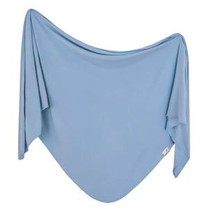 Blue Robin Knit Blanket