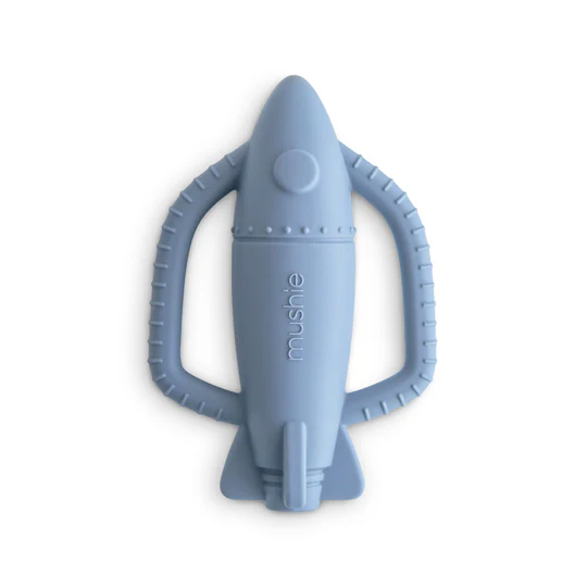 Mushie - Rocket Rattle Teether
