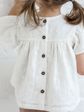 Eyelet Ruffle Sleeve Top