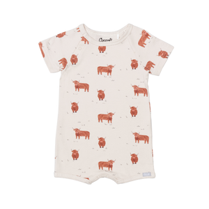 Modal Tee Romper - Cows