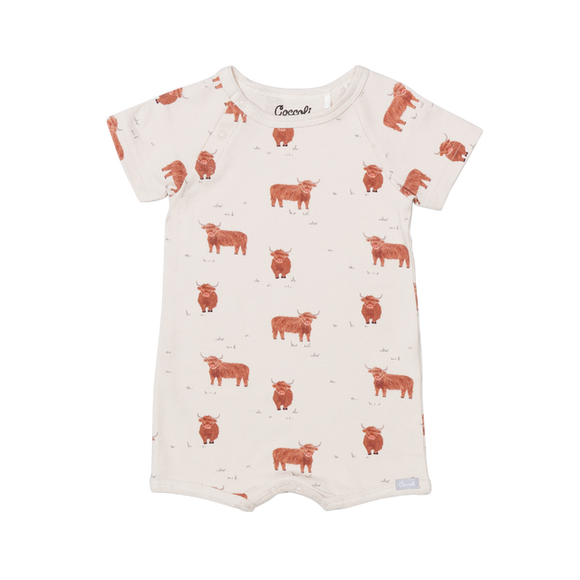 Modal Tee Romper - Cows