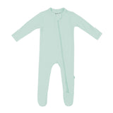 Kyte Baby - Ribbed Zipper Footie in Thyme