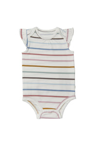 Loulou Lollipop Bodysuit - Ruffle Stripe