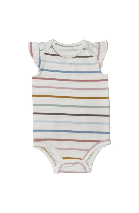 Loulou Lollipop Bodysuit - Ruffle Stripe