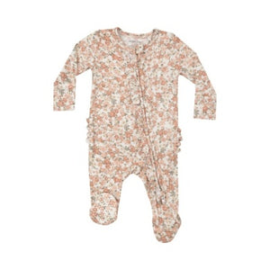 Sweet Rose Ruffle Footie