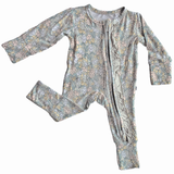 Laree + Co. - Harper Bamboo Ruffle Convertible Footie: 3_6M