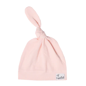 Blush Top Knot Hat 0-4 months